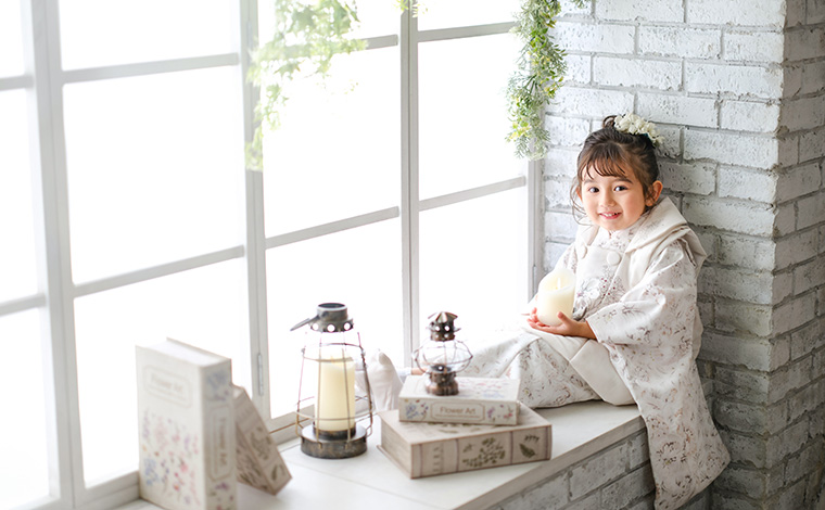 3歳の七五三の記念撮影はらかんスタジオで