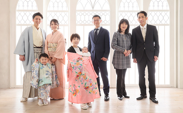 らかんスタジオのお宮参り撮影