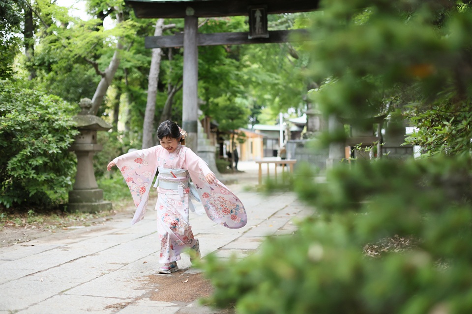春日部八幡神社でのロケ撮影